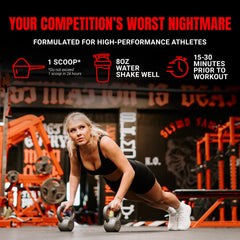 Label of PROSUPPS Mr. Hyde Nightmare Black N’ Blueberry flavor