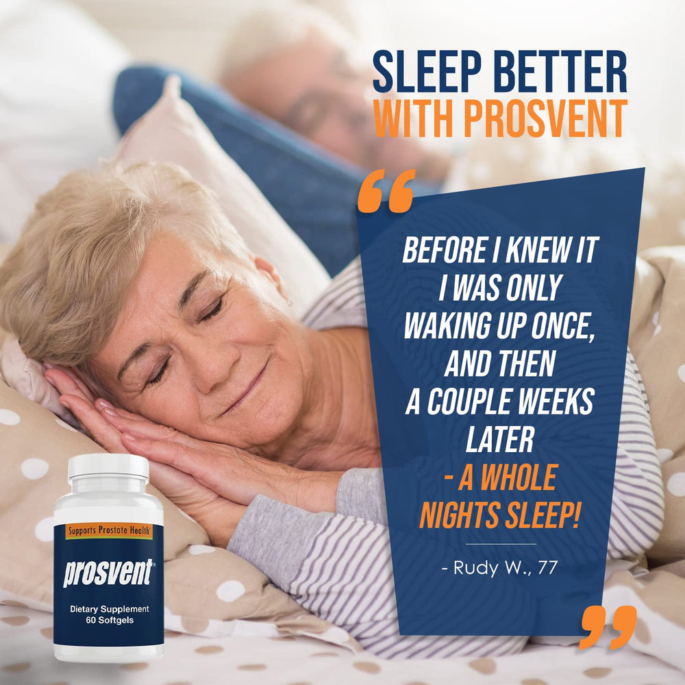 Prosvent Advanced Prostate Support bottle with lid open for a quick routine.