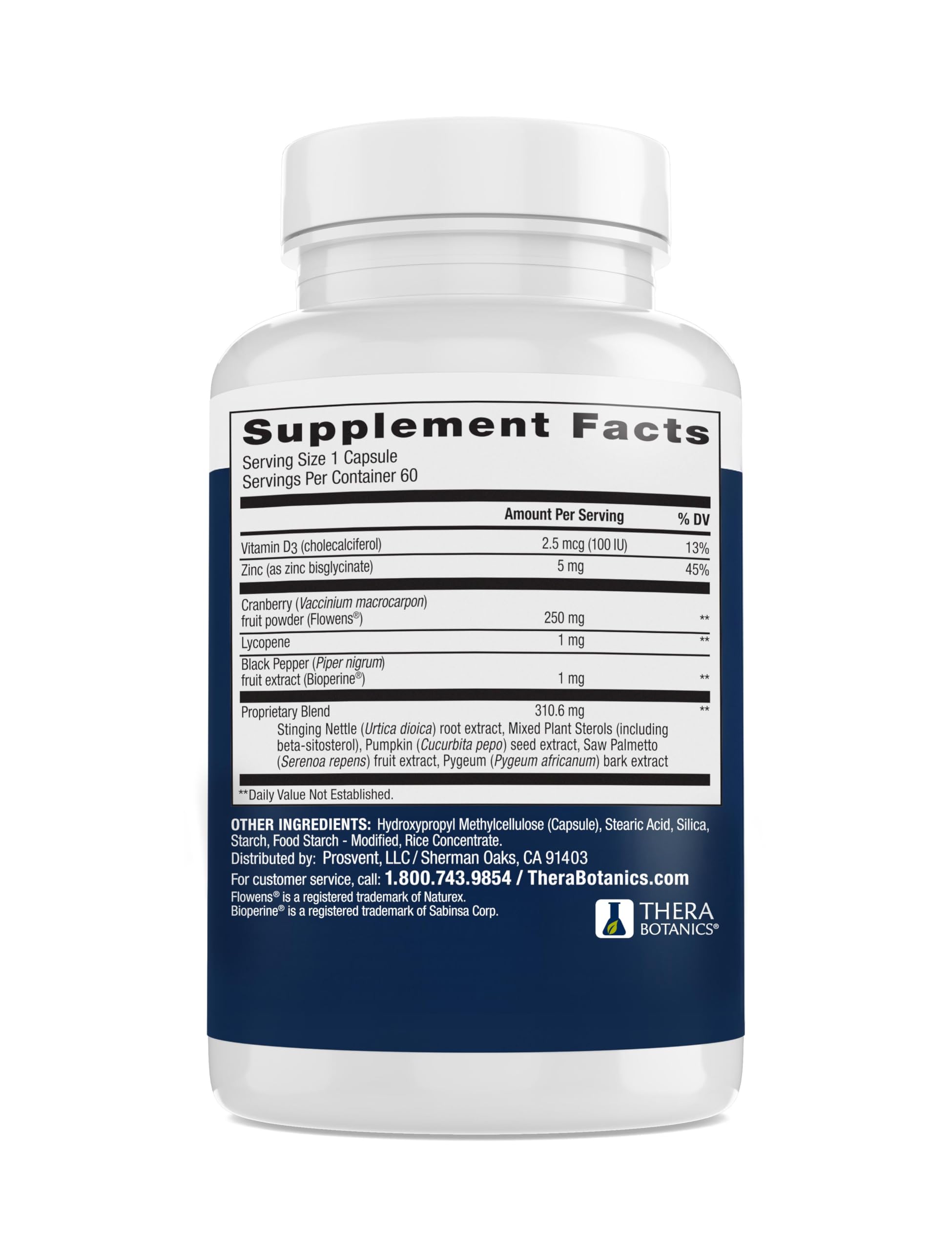 Prosvent Advanced Prostate Support capsules close-up ready to take.