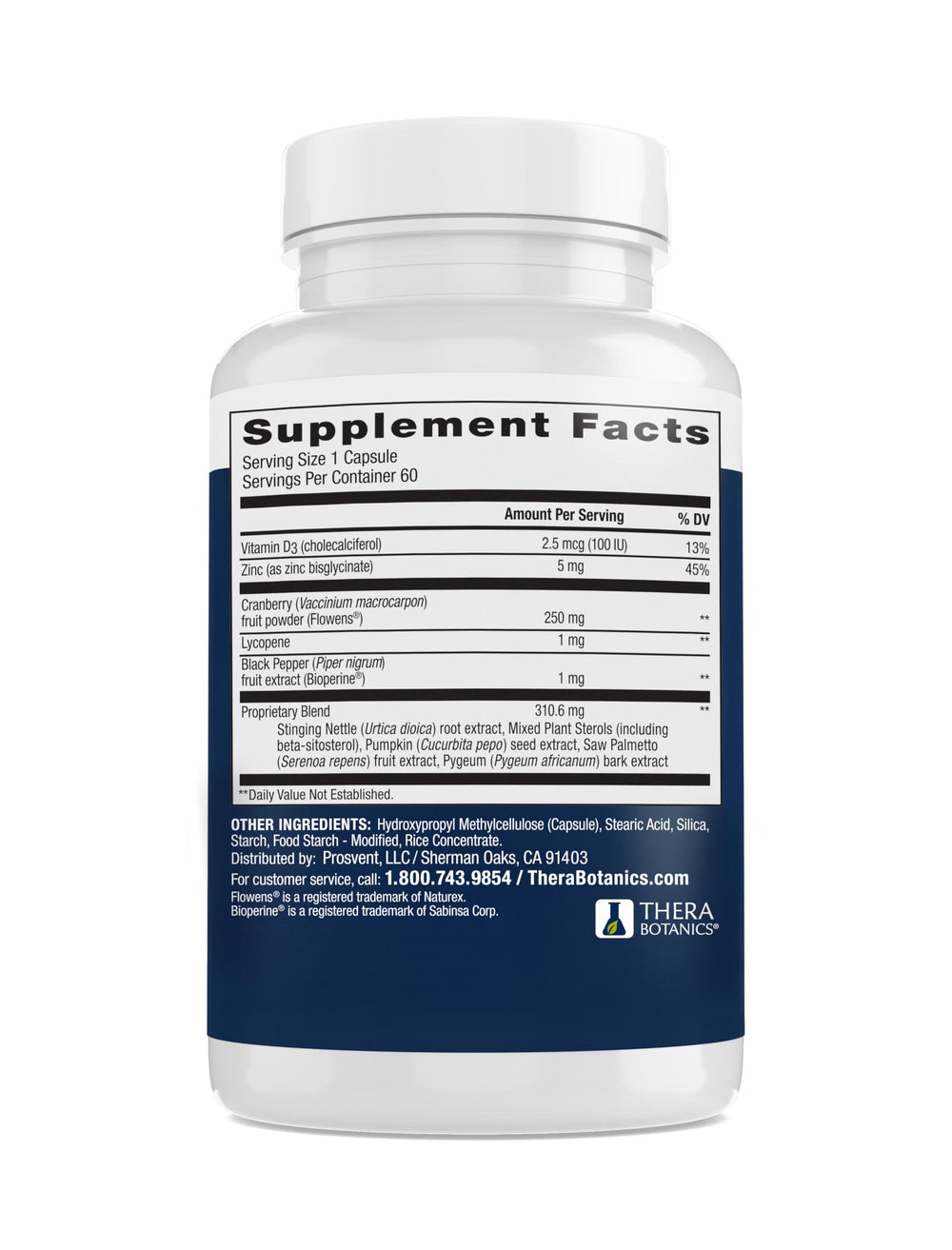 Prosvent Advanced Prostate Support capsules close-up ready to take.