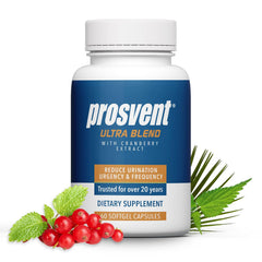Prosvent Advanced Prostate Support Ultra bottle promotes daily urinary comfort.