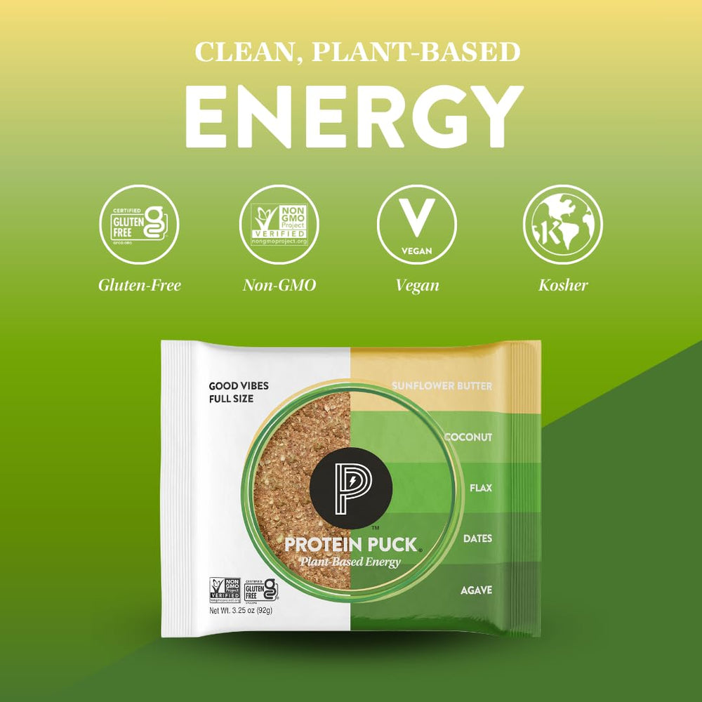 Protein Puck bar on a hiking trail demonstrates portable energy