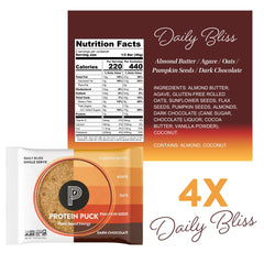 Protein Puck gluten free non dairy bars highlight wholesome ingredients.