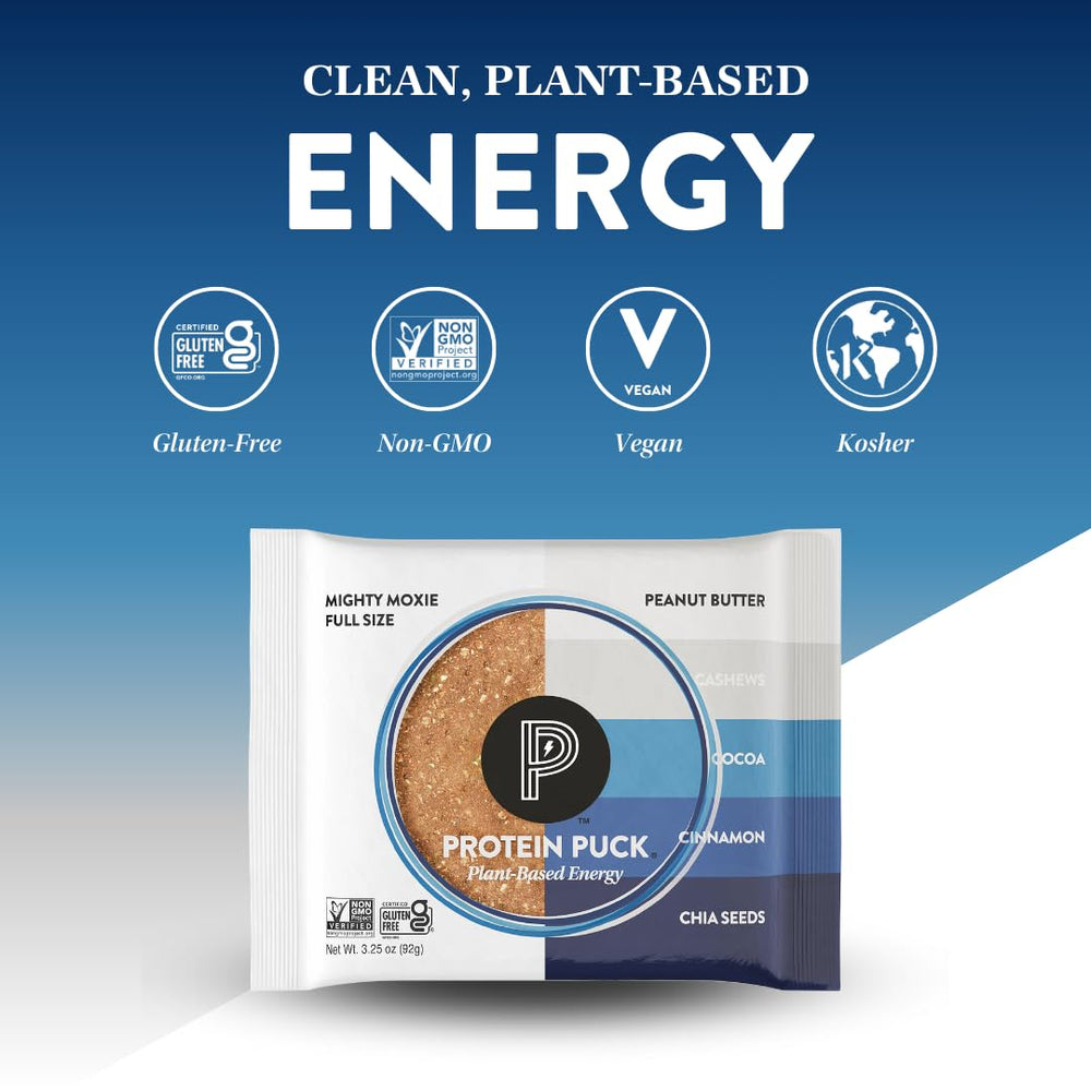 Protein Puck lunchbox scene, ideal post-workout snack and quick energy boost.
