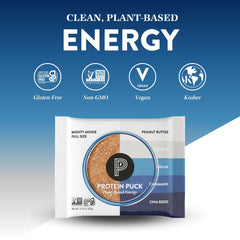 Protein Puck lunchbox scene, ideal post-workout snack and quick energy boost.
