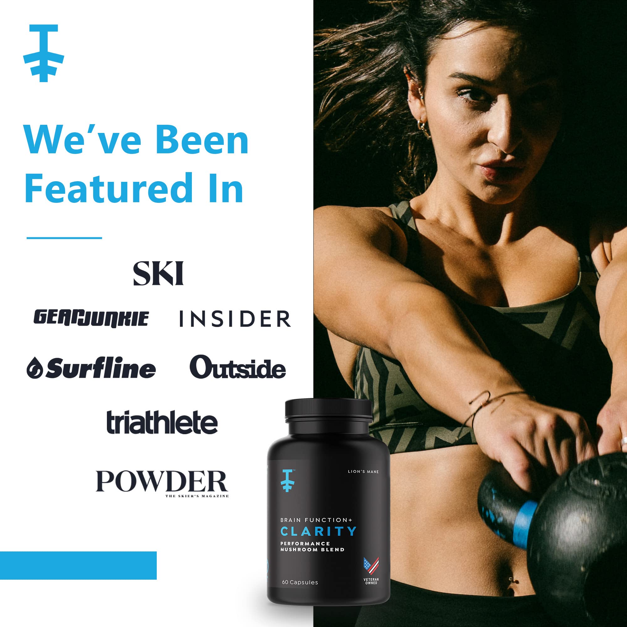 PROTEKT Reishi Lions Mane blend bottle illustrates brain energy support