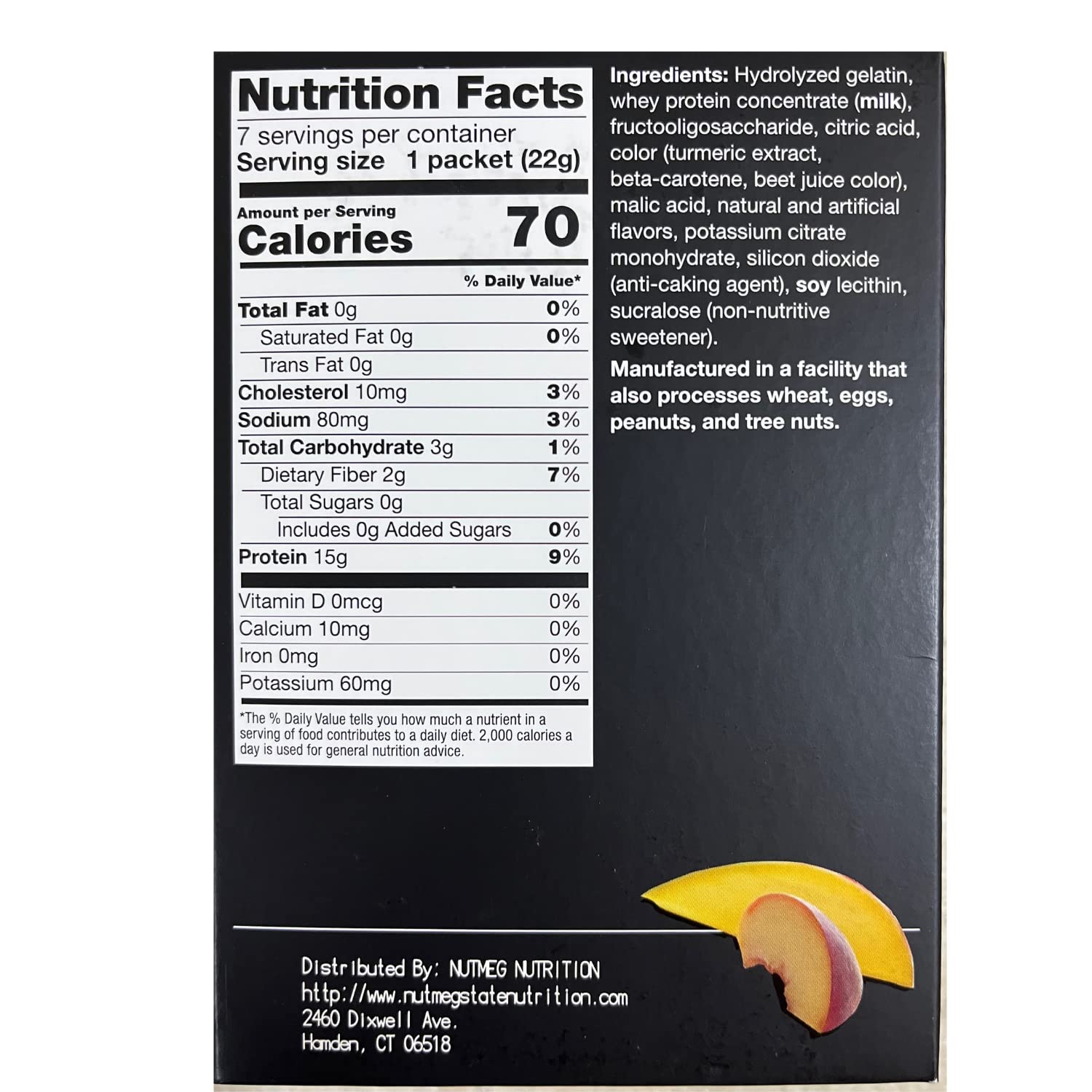 Protifit Peach Mango single-serving packet for on-the-go protein and low sugar