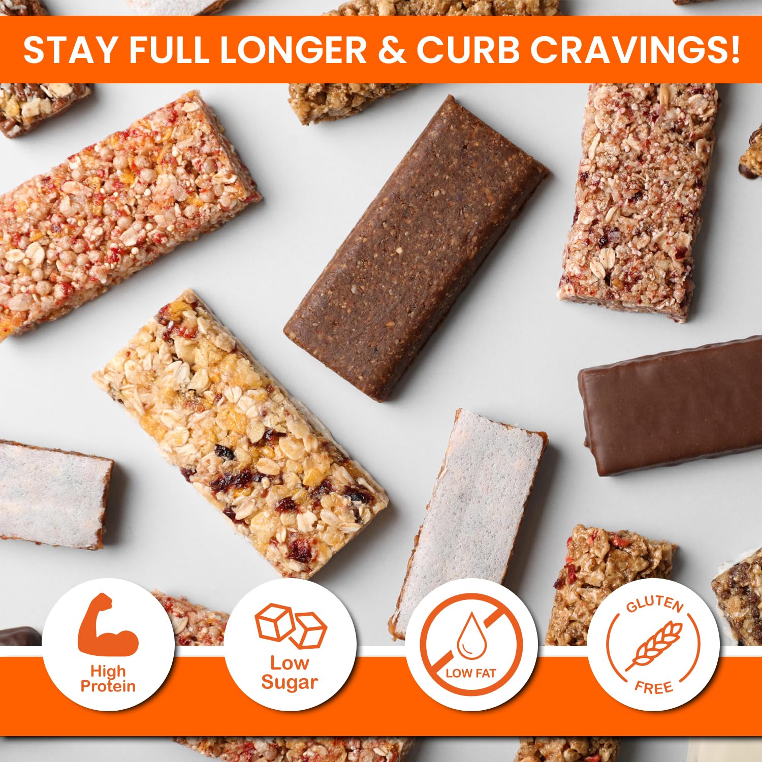 ProtiWise Salted Toffee Bar coating close-up highlights creamy texture and high-protein bite