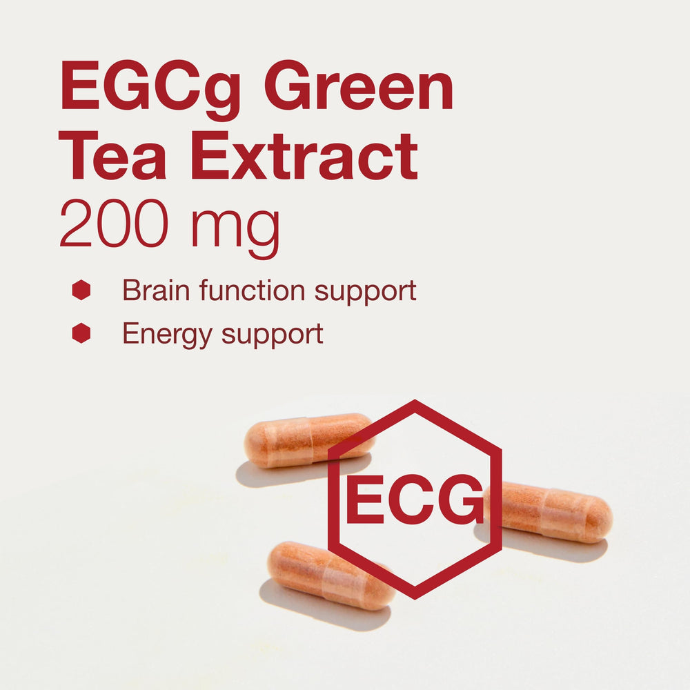 PROTOCOL FOR LIFE BALANCE EGCG label nutrition panel shows 200 mg per capsule
