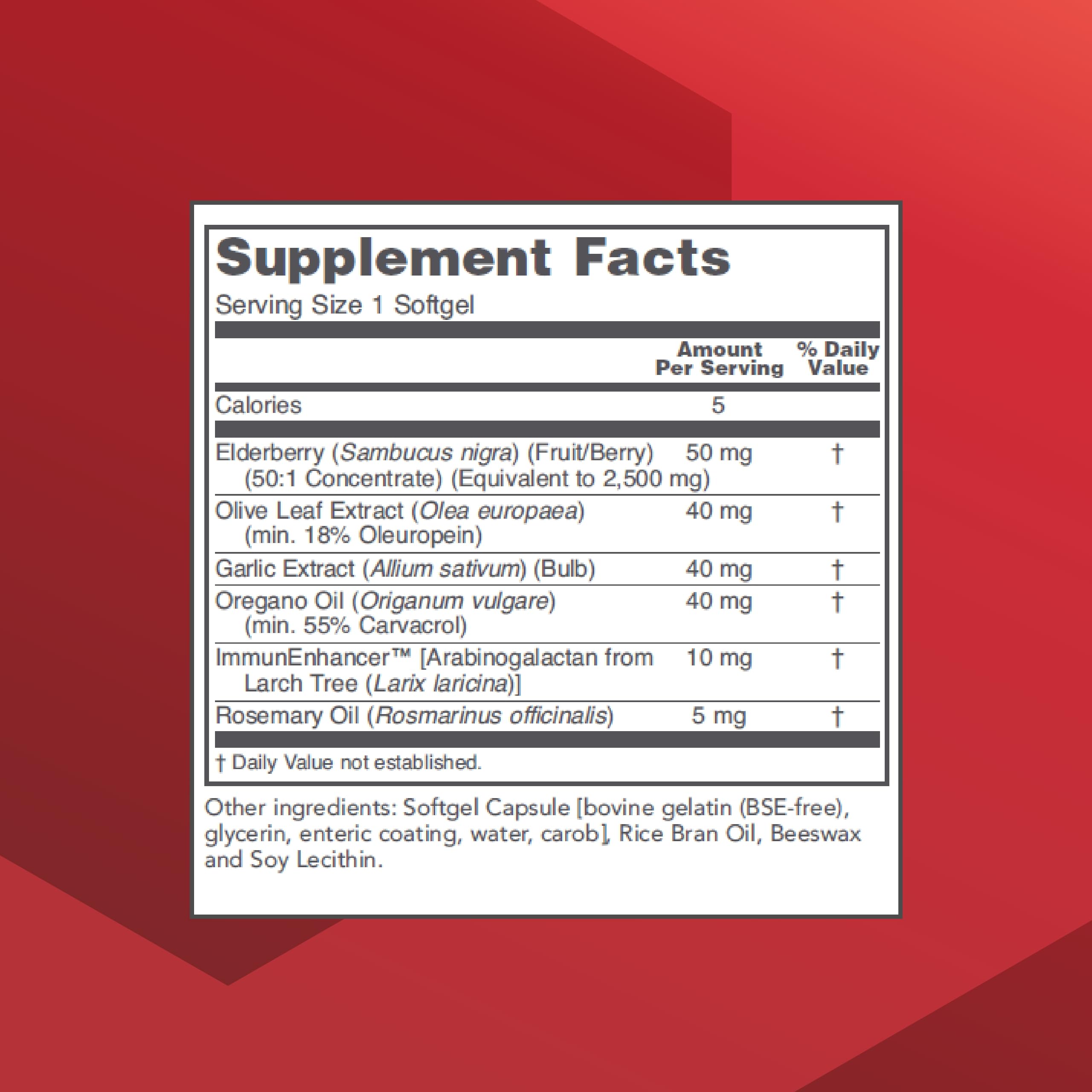 PROTOCOL FOR LIFE BALANCE A-Biotic label featuring elderberries and botanicals