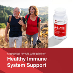 Garlic extract capsule from A-Biotic highlighting traditional herb benefits