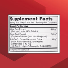 PROTOCOL FOR LIFE BALANCE Ache Action bottle label highlights vegan capsules and dairy-free ingredients
