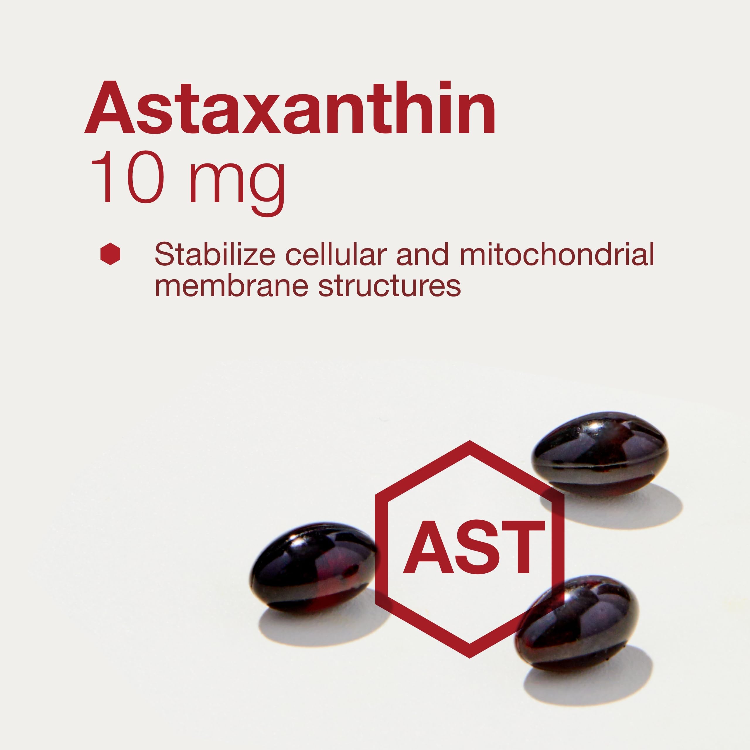 Protocol for Life Balance astaxanthin softgel capsules on wood surface for premium feel