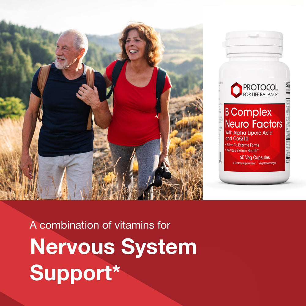 Label highlights CoQ10 and Alpha-Lipoic Acid on Protocol for Life Balance Neuro Factors