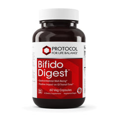 PROTOCOL FOR LIFE BALANCE Bifido Digest bottle with 60 capsules for GI support.
