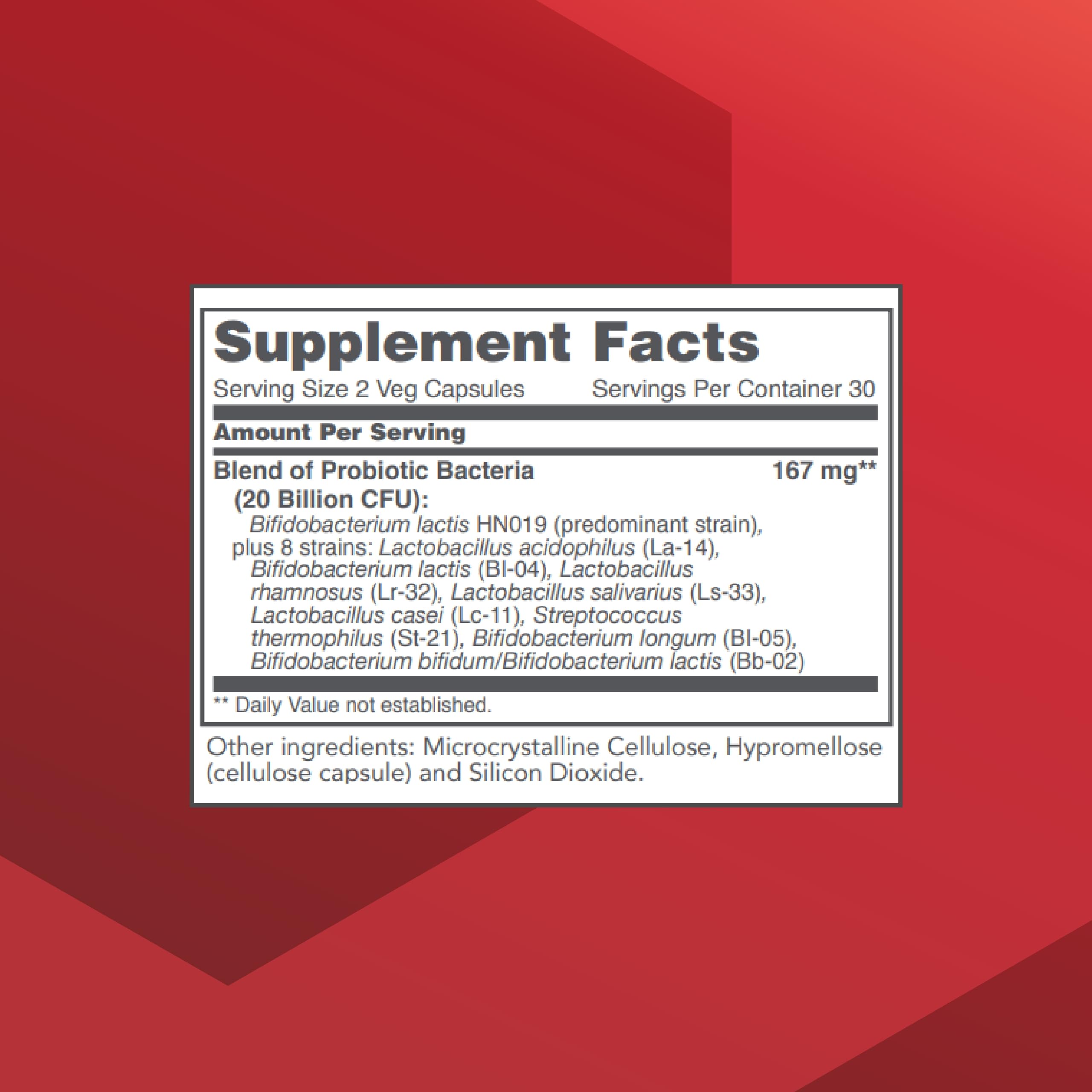 Bifido Digest label highlights dairy-free and non-GMO ingredients.