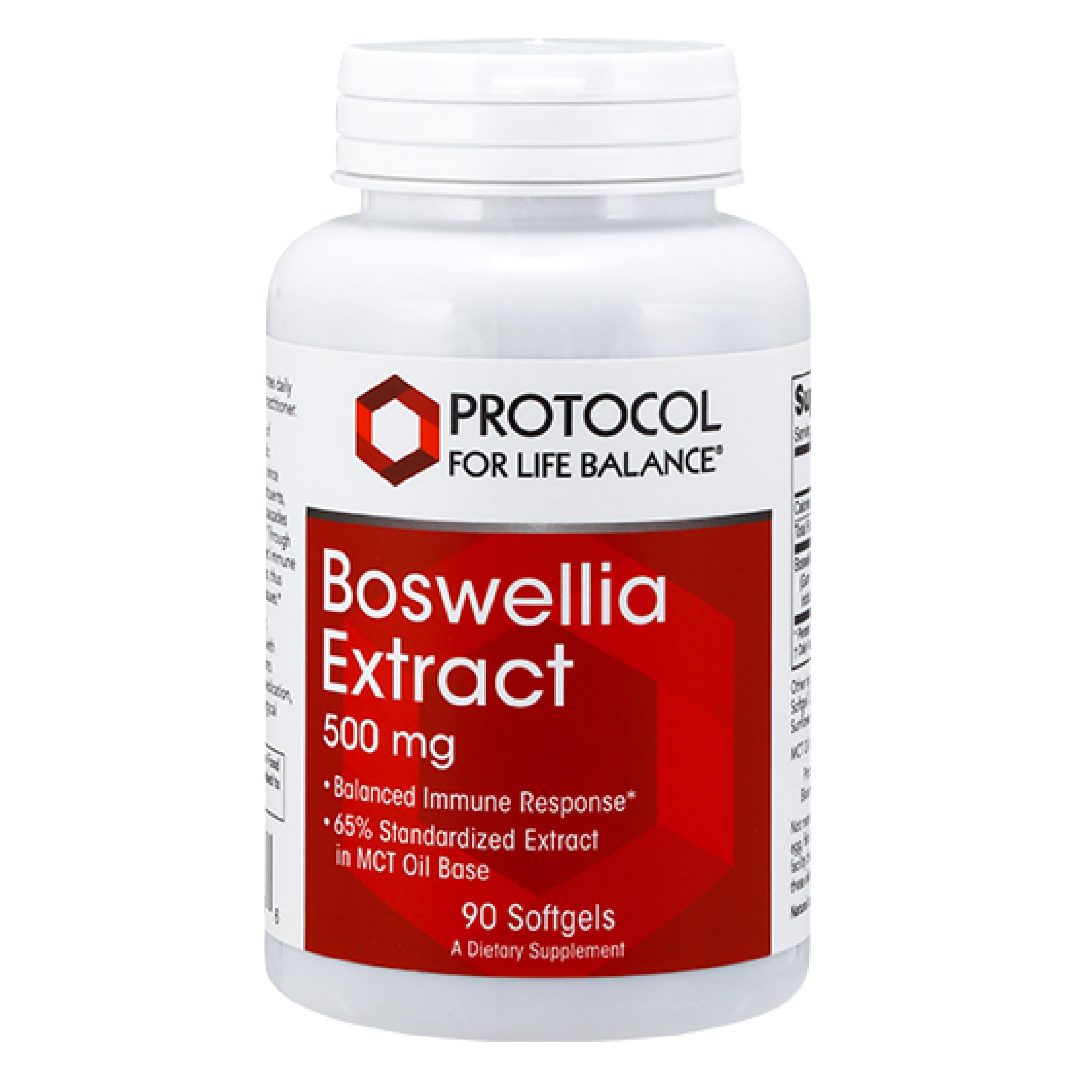 PROTOCOL FOR LIFE BALANCE boswellia bottle with dairy-free formula for daily immune support
