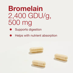 Pineapple-derived bromelain from Protocol for Life Balance shown as natural enzyme origin