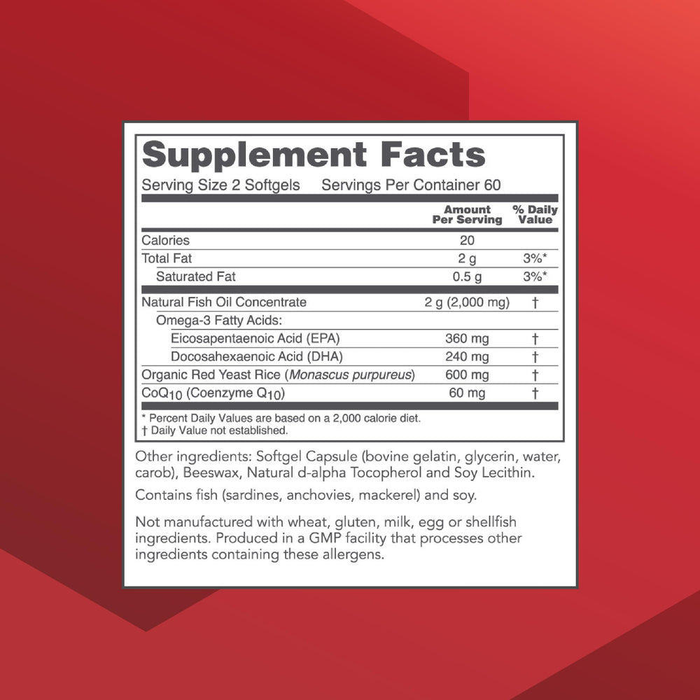 Protocol For Life Balance Cardio Tri-Plex label highlights key ingredients.