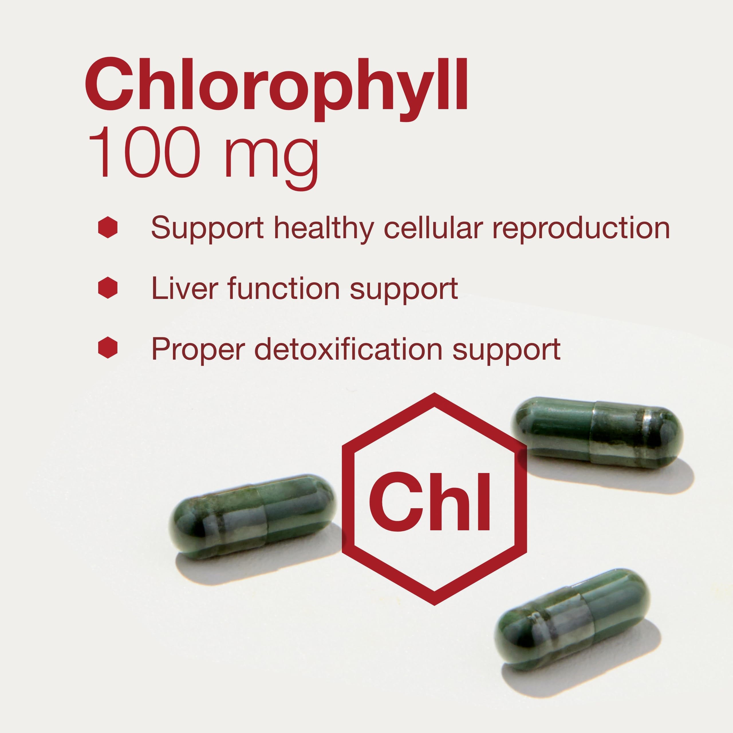 Pouring Protocol Chlorophyll capsules demonstrates easy daily intake with water