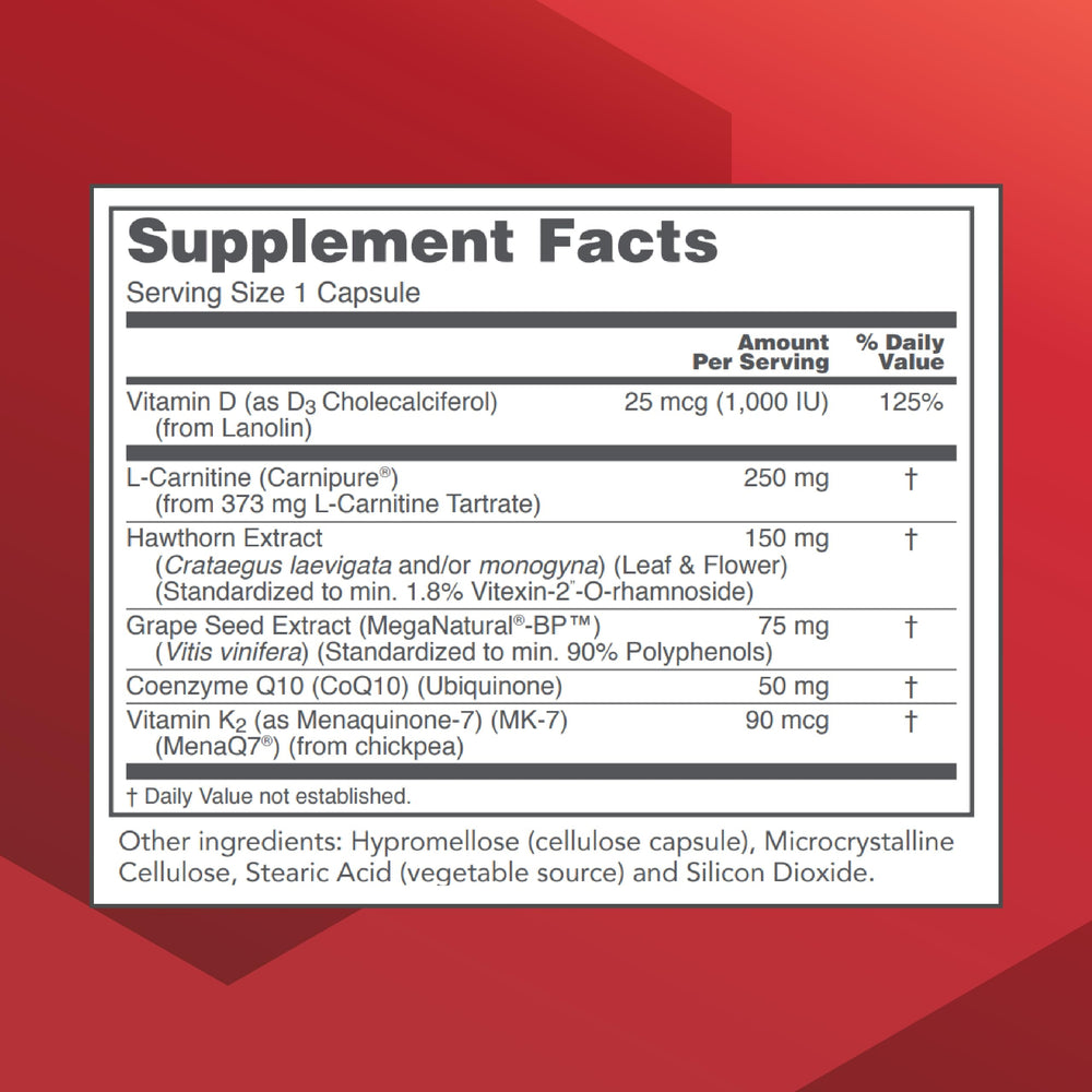 PROTOCOL FOR LIFE BALANCE Clinical Cardio-6 capsules offer convenient daily cardio support.