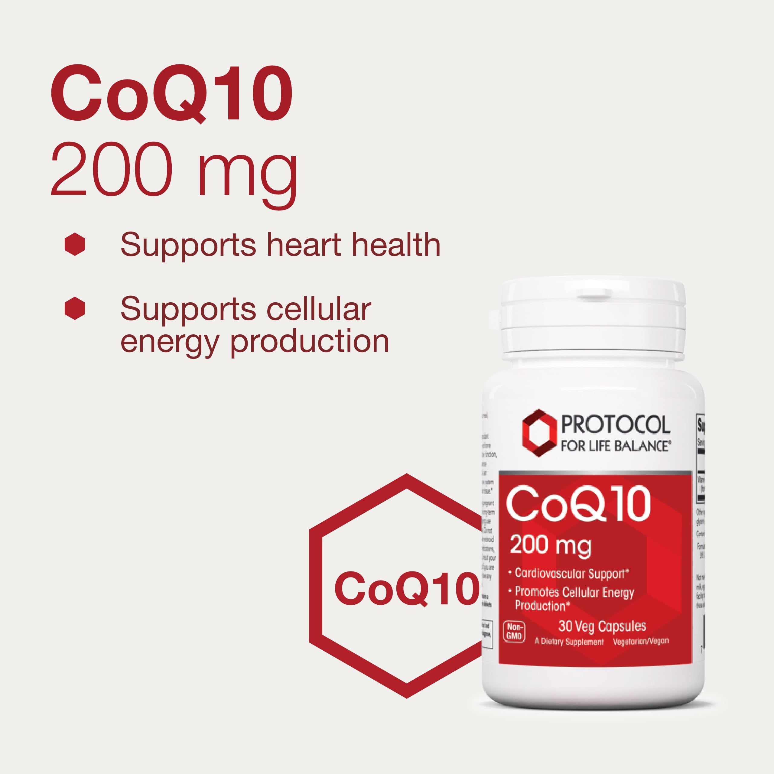 Protocol For Life Balance CoQ10 capsules being taken as part of a daily routine