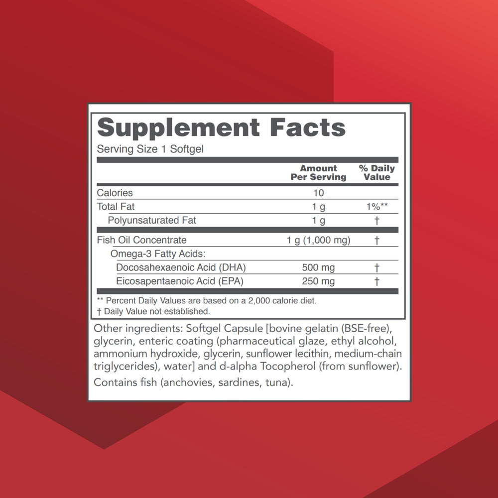 PROTOCOL FOR LIFE BALANCE DHA-500 softgels with enteric coating for gentle digestion