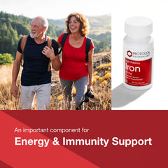 Protocol for Life Balance Iron 36mg label detail highlighting Ferrochel bioavailability.