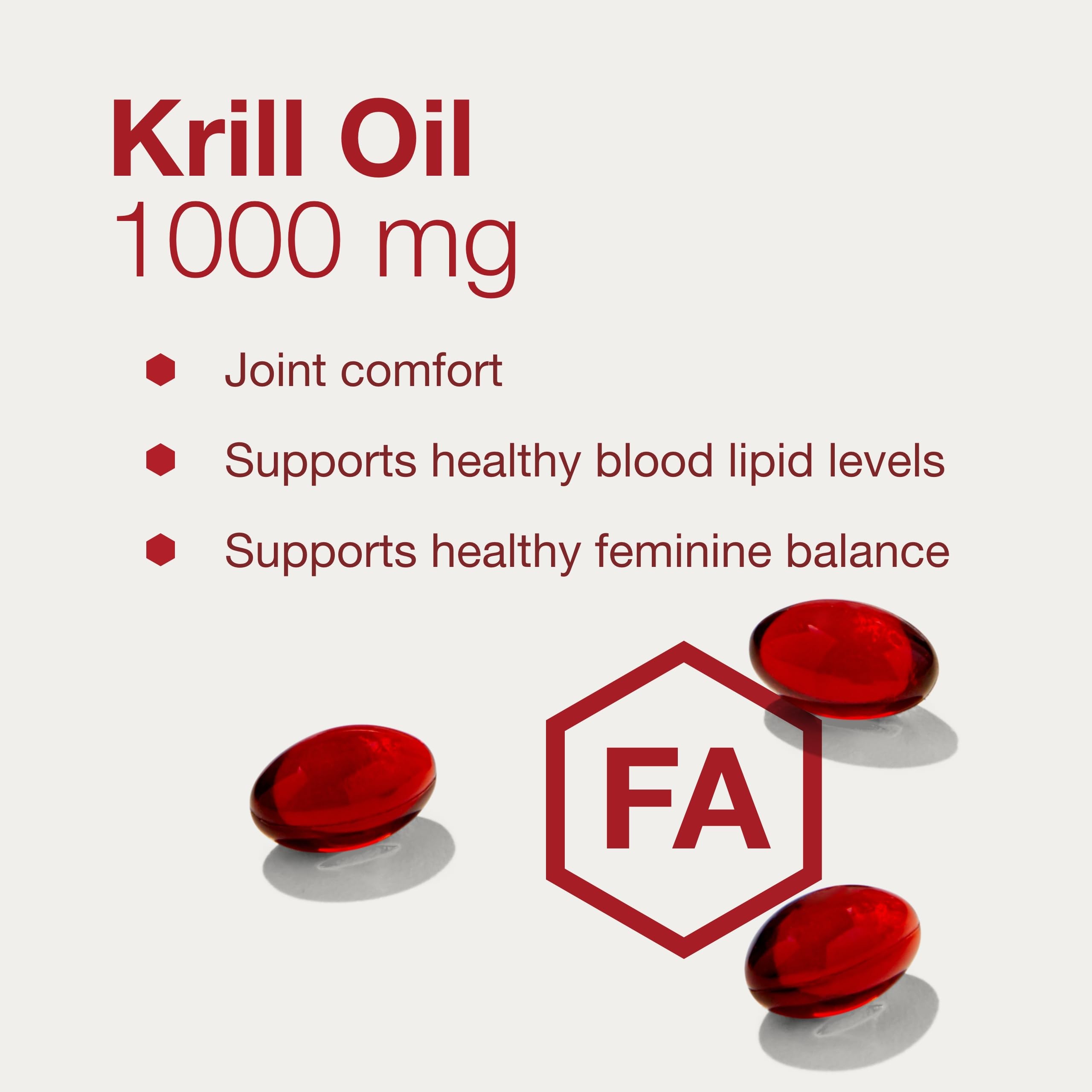 Protocol for Life Balance krill oil packaging box highlighting non-GMO and halal features.
