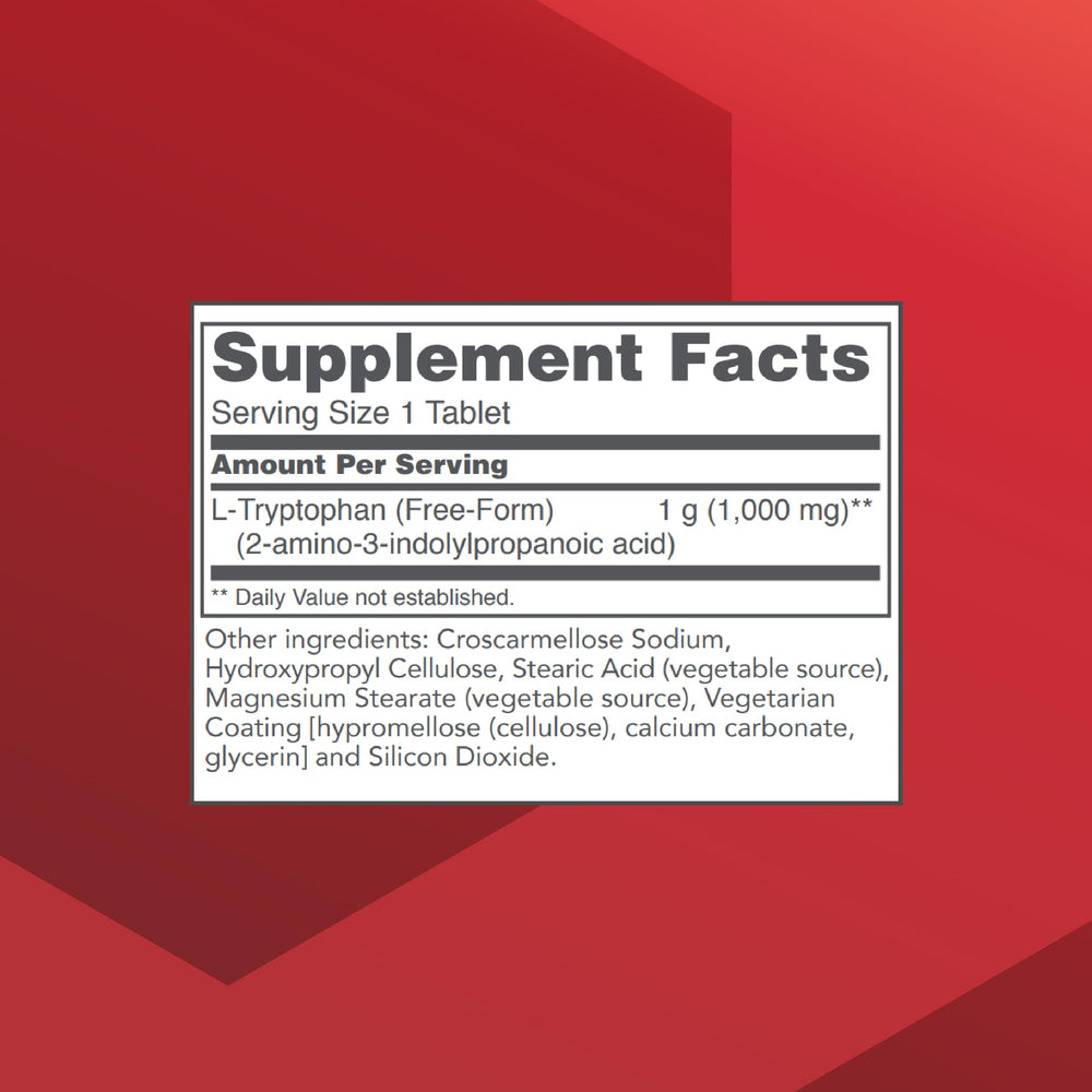 L-Tryptophan capsules close-up highlighting a simple nightly routine.