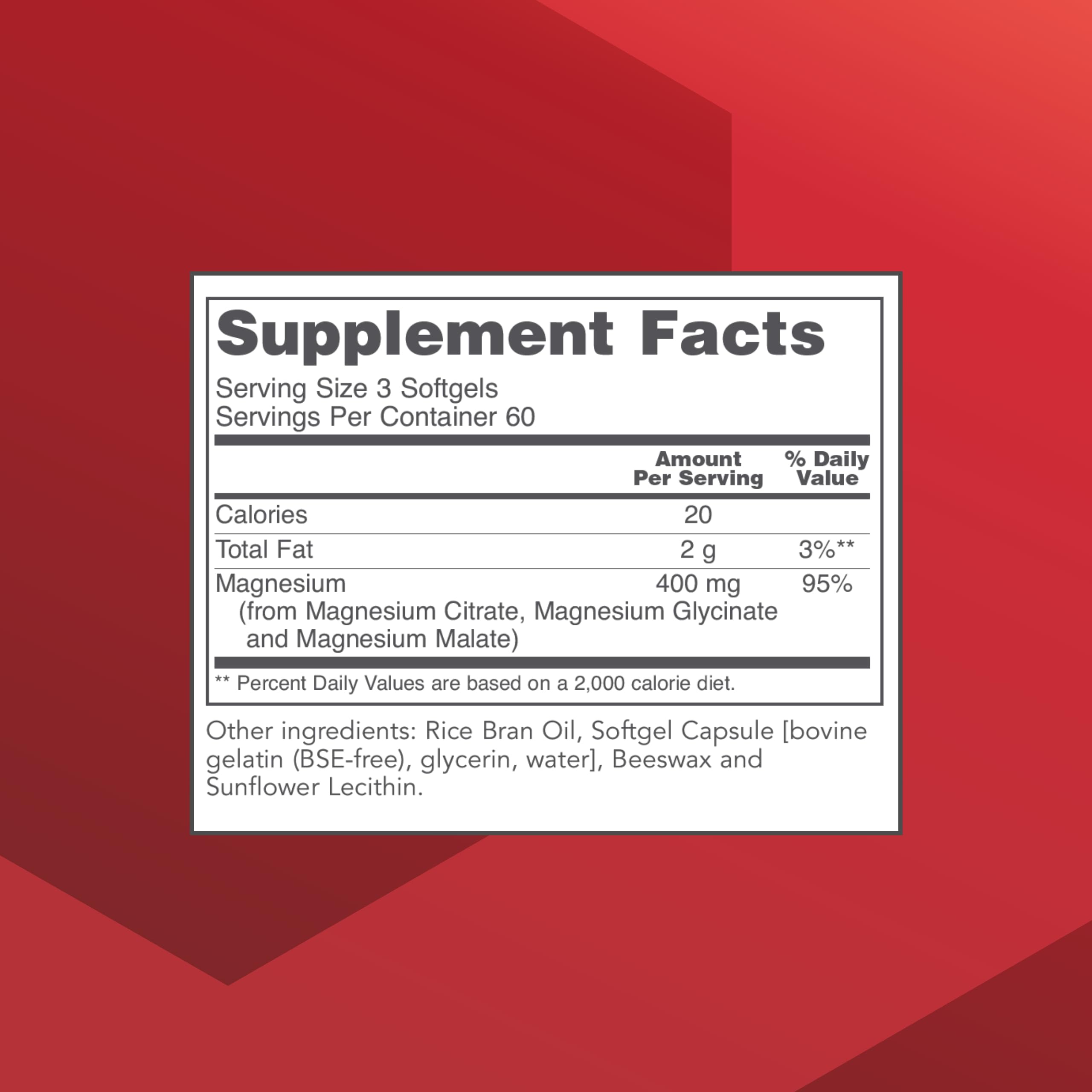 PROTOCOL FOR LIFE BALANCE label front highlighting magnesium blend