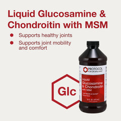PROTOCOL FOR LIFE BALANCE ingredients panel closeup shows chondroitin and MSM blend