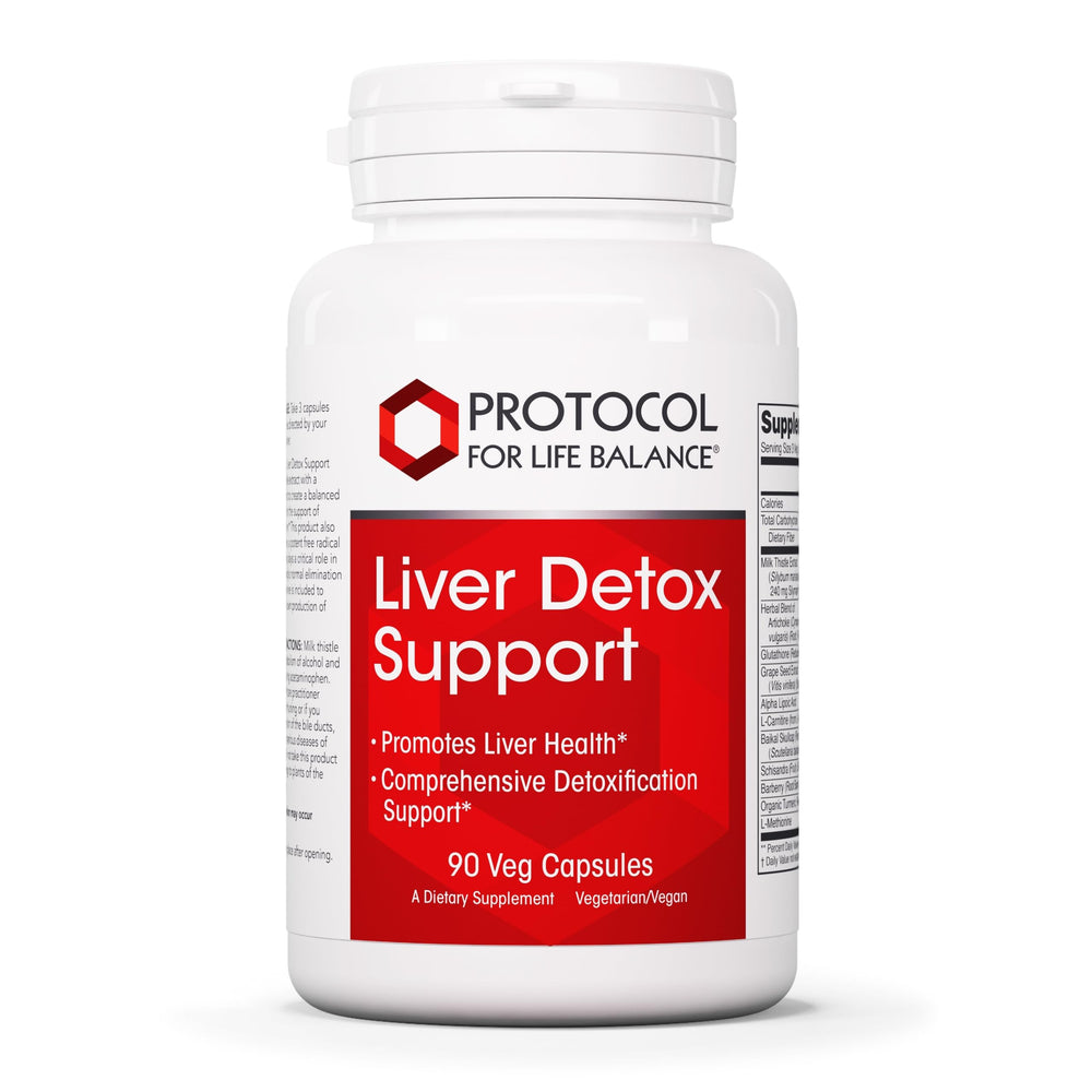 PROTOCOL FOR LIFE BALANCE liver detox bottle with 90 vegan capsules for liver support