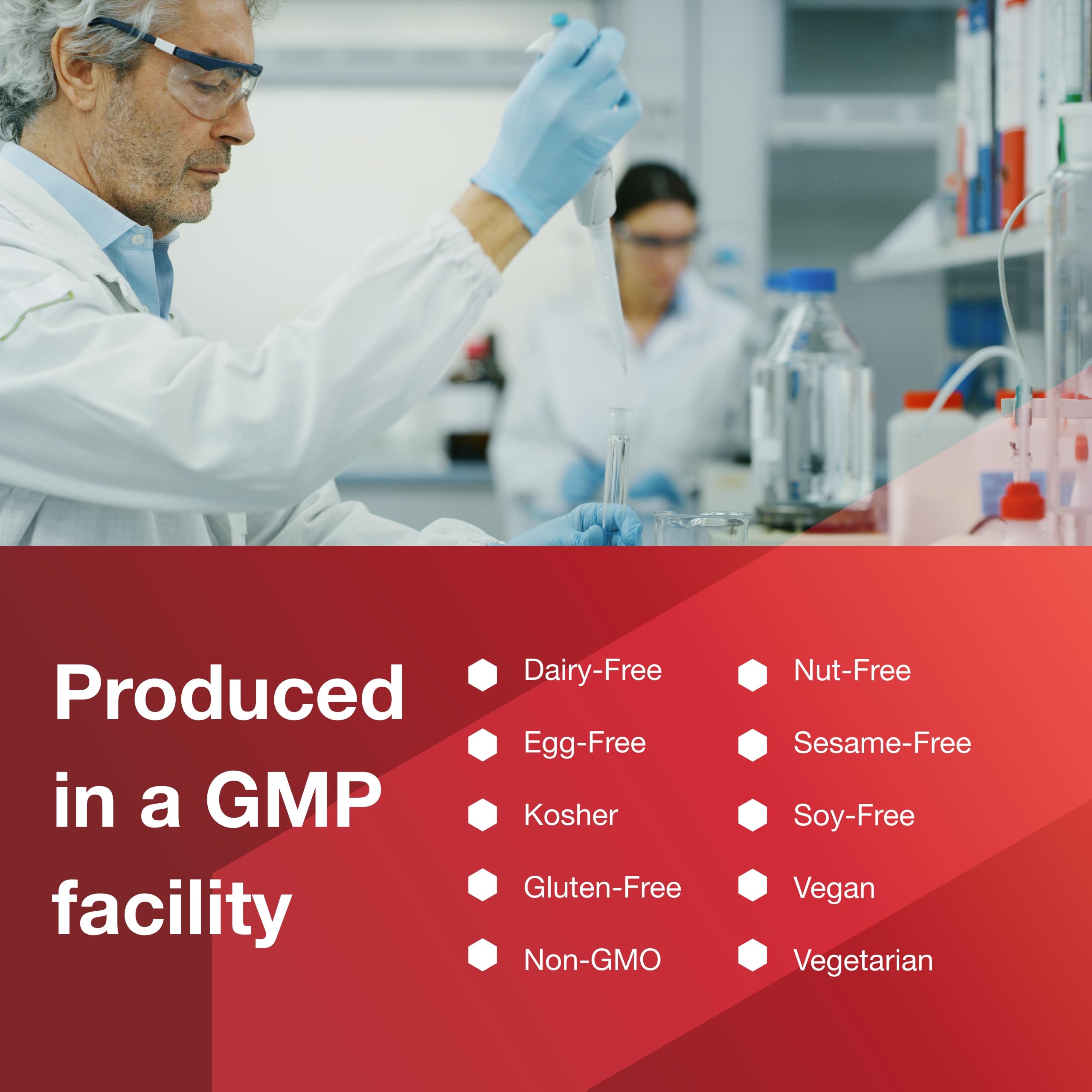 PROTOCOL FOR LIFE BALANCE Magtein GMP seal emphasizes quality manufacturing