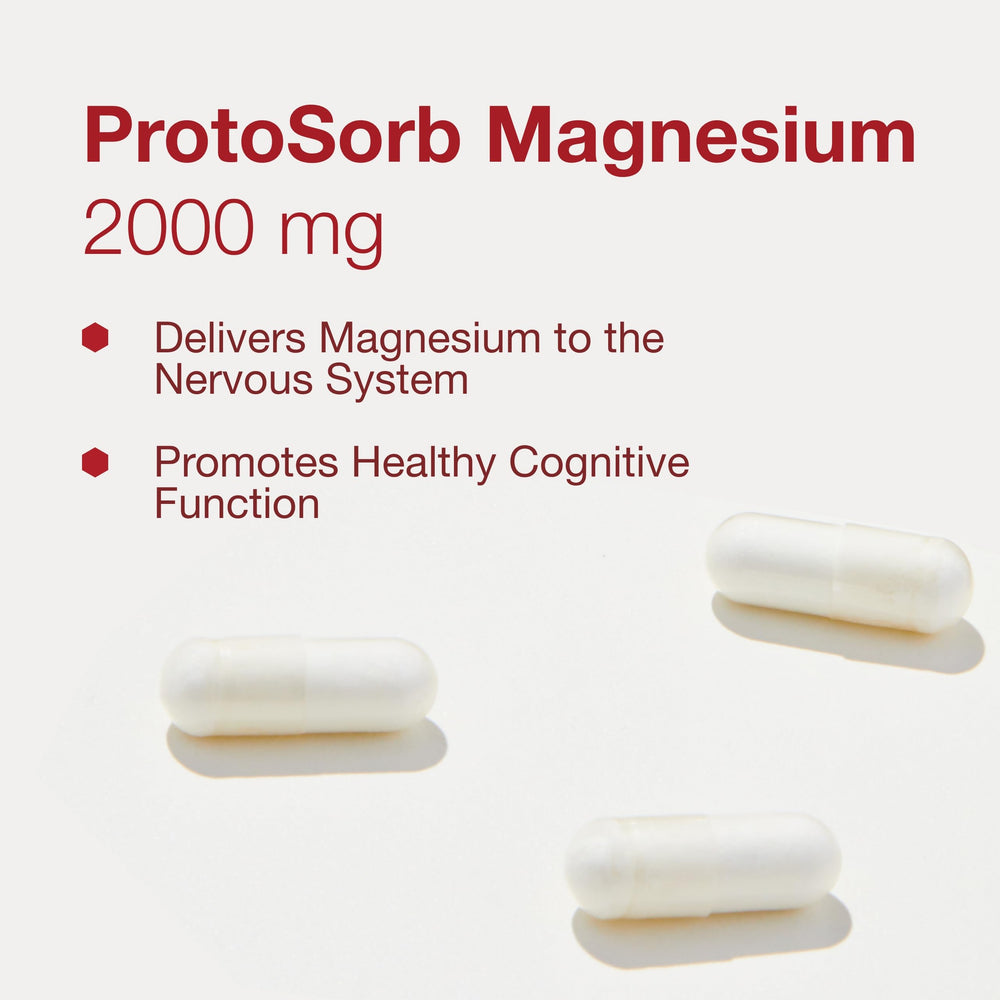 PROTOCOL FOR LIFE BALANCE Magtein package graphic highlighting ingredients and focus support