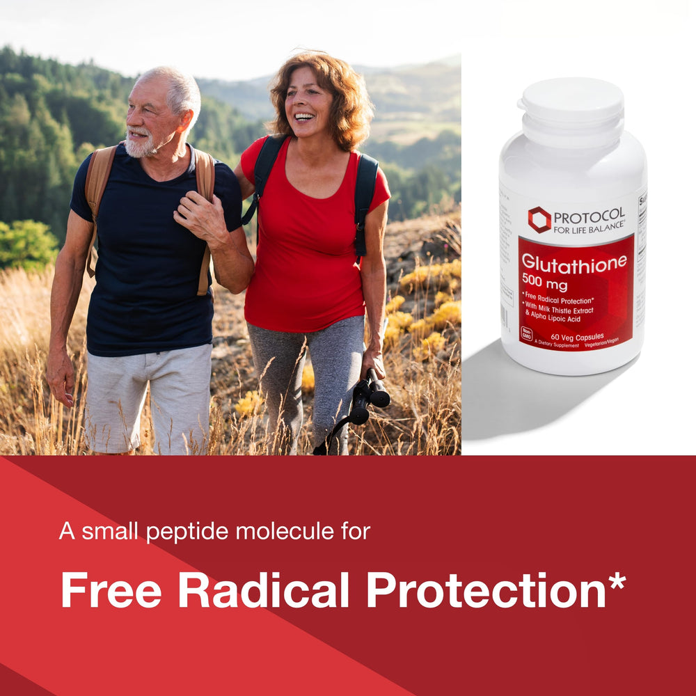PROTOCOL FOR LIFE BALANCE milk thistle extract highlights herbal support alongside glutathione.