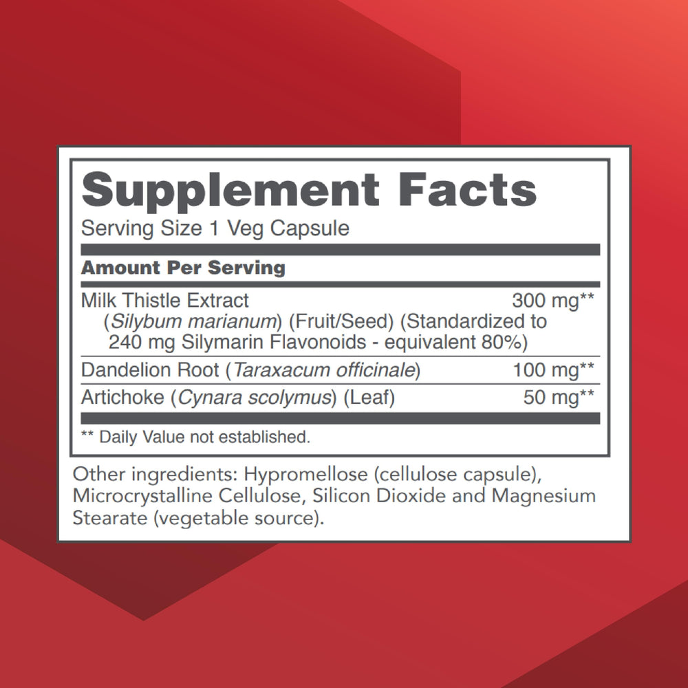 Protocol for Life Balance label with artichoke leaf ingredient for daily liver care.