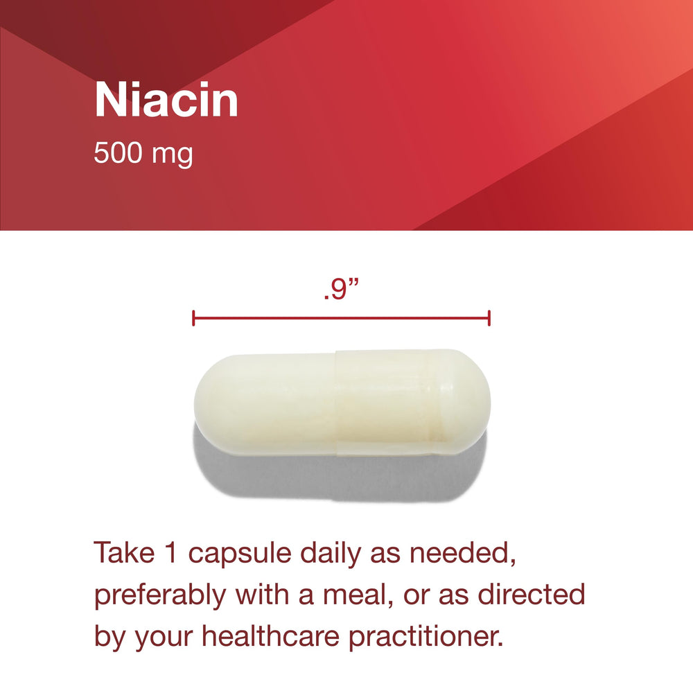 GMP seal on Protocol for Life Balance Niacin box signaling quality standards