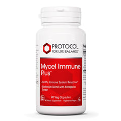 PROTOCOL FOR LIFE BALANCE Protocol Mycel Immune Plus bottle front for daily immune support.