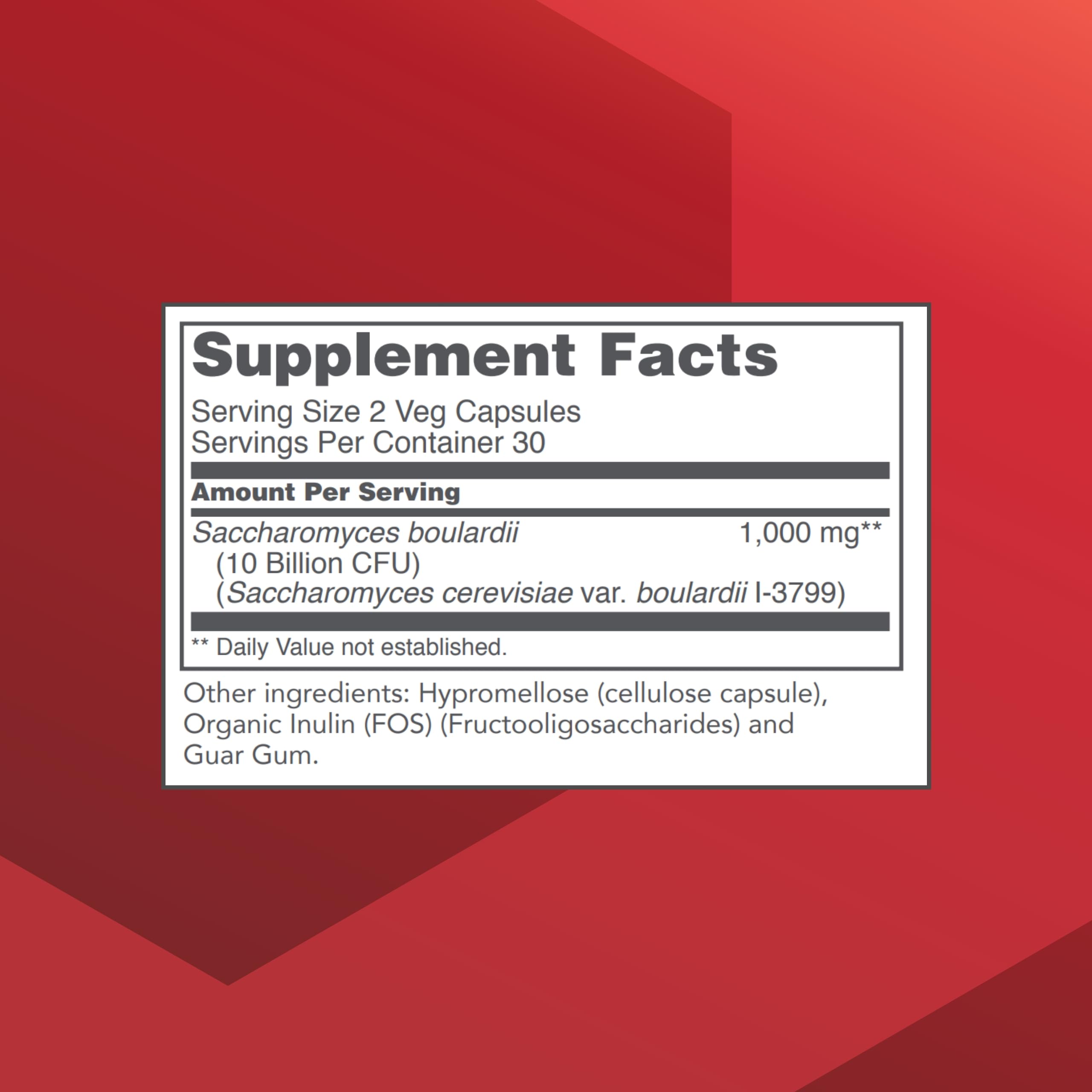 PROTOCOL FOR LIFE BALANCE Saccharomyces boulardii capsules support digestive balance and comfort.
