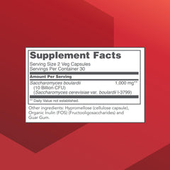 PROTOCOL FOR LIFE BALANCE Saccharomyces boulardii capsules support digestive balance and comfort.