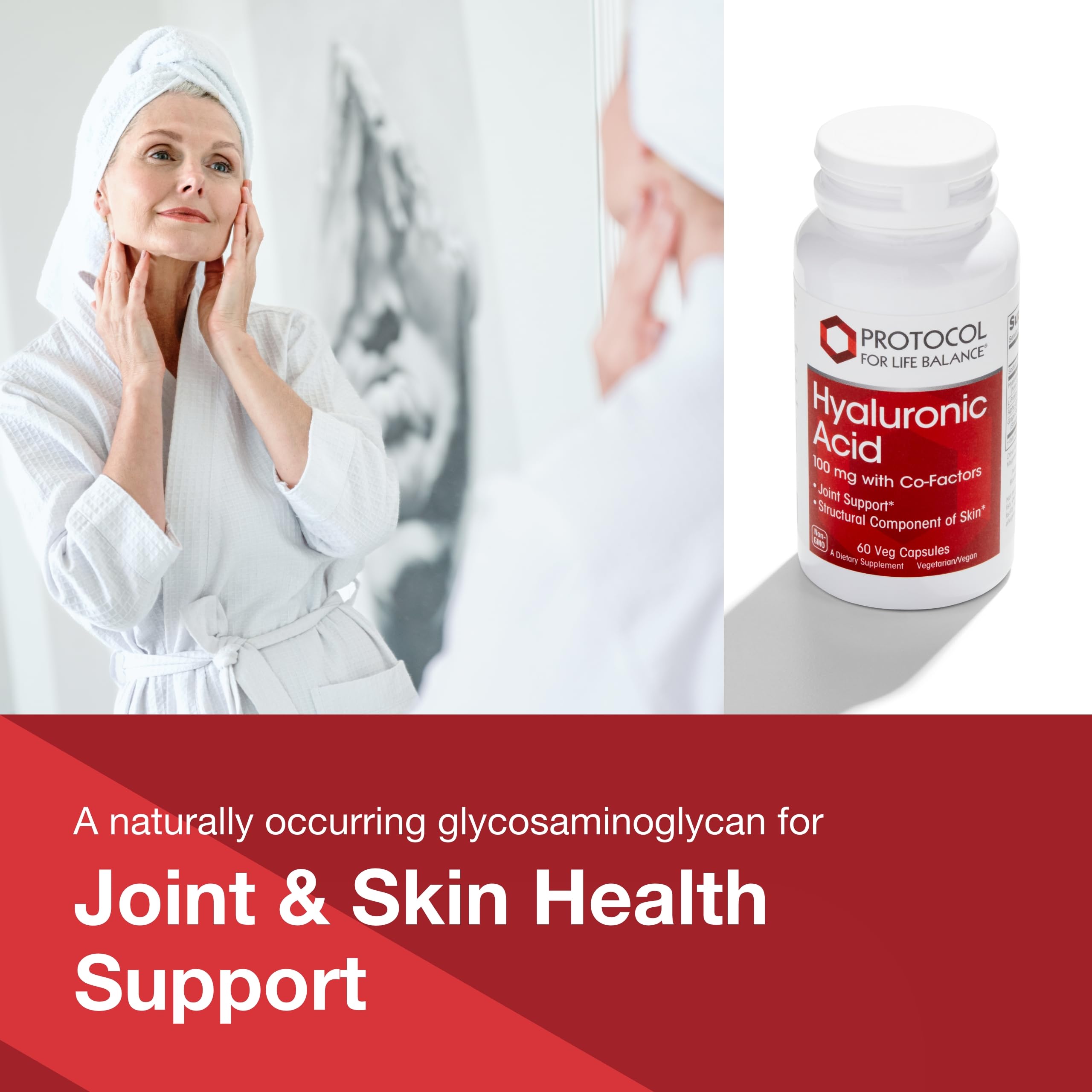 Protocol For Life Balance skin and joint support image communicates versatile daily nutrition for skin and joints.