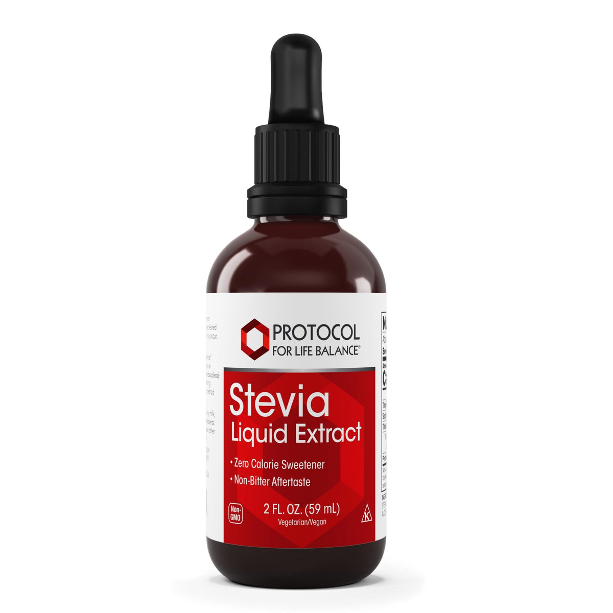 Protocol for Life Balance stevia liquid extract bottle ready for zero-calorie sweetening.