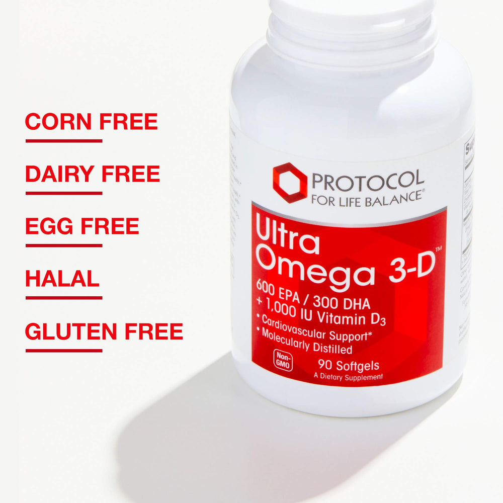 PROTOCOL FOR LIFE BALANCE Ultra Omega 3-D non-GMO halal certified softgels