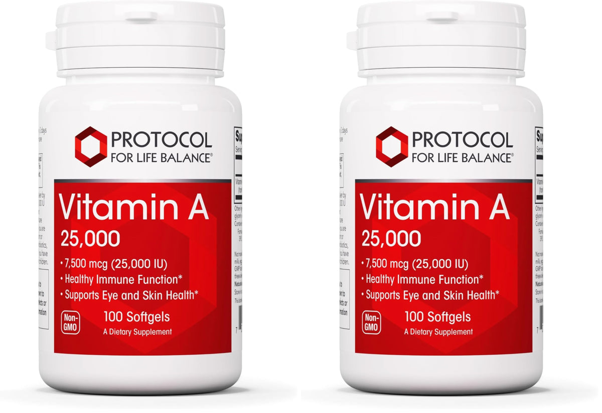 PROTOCOL FOR LIFE BALANCE Vitamin A bottle for eye health support