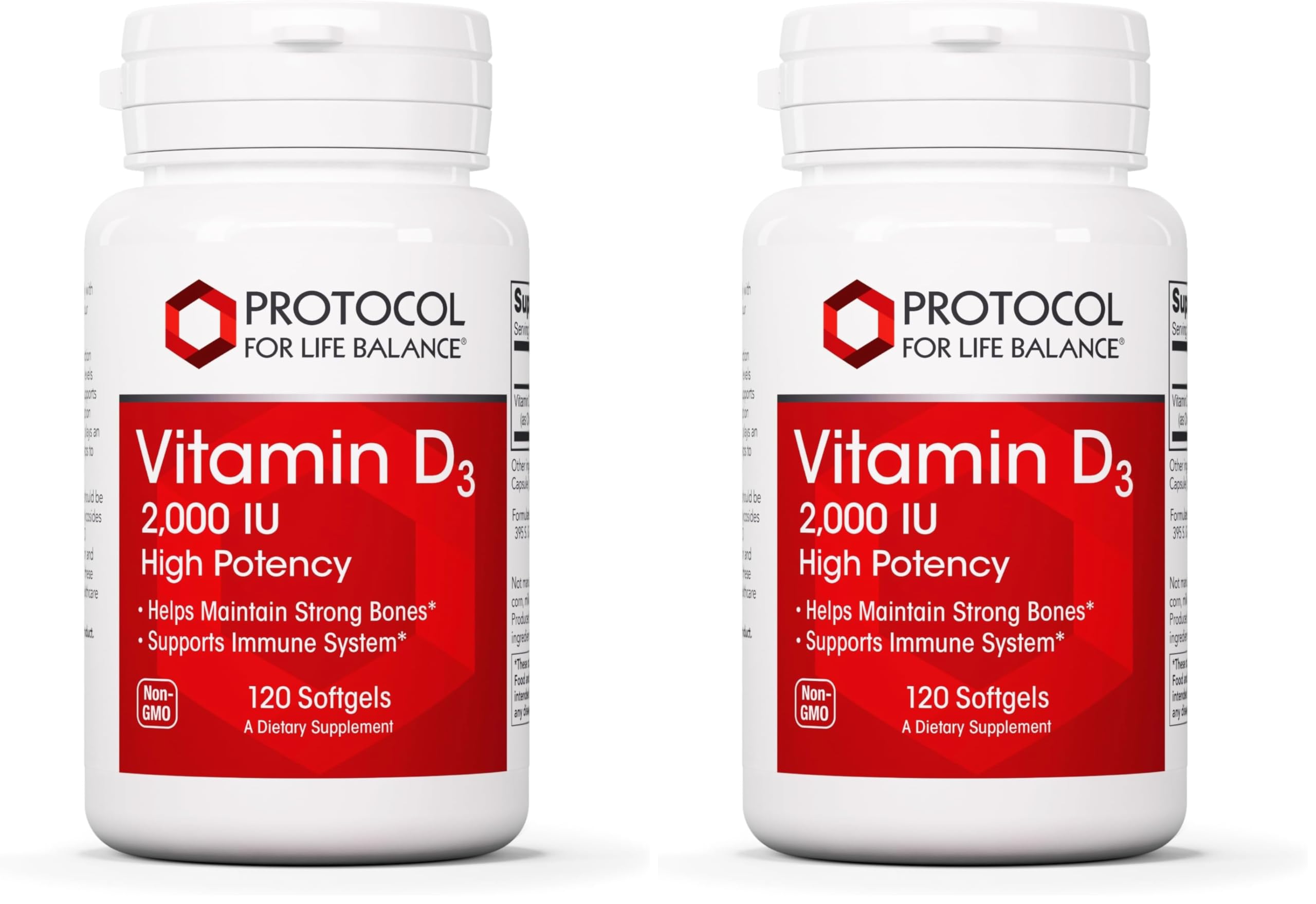 Protocol For Life Balance Vitamin D3 2000 IU bottle for daily use