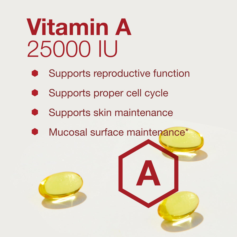 Vitamina A PROTOCOL FOR LIFE BALANCE, envase externo protege la calidad del suplemento