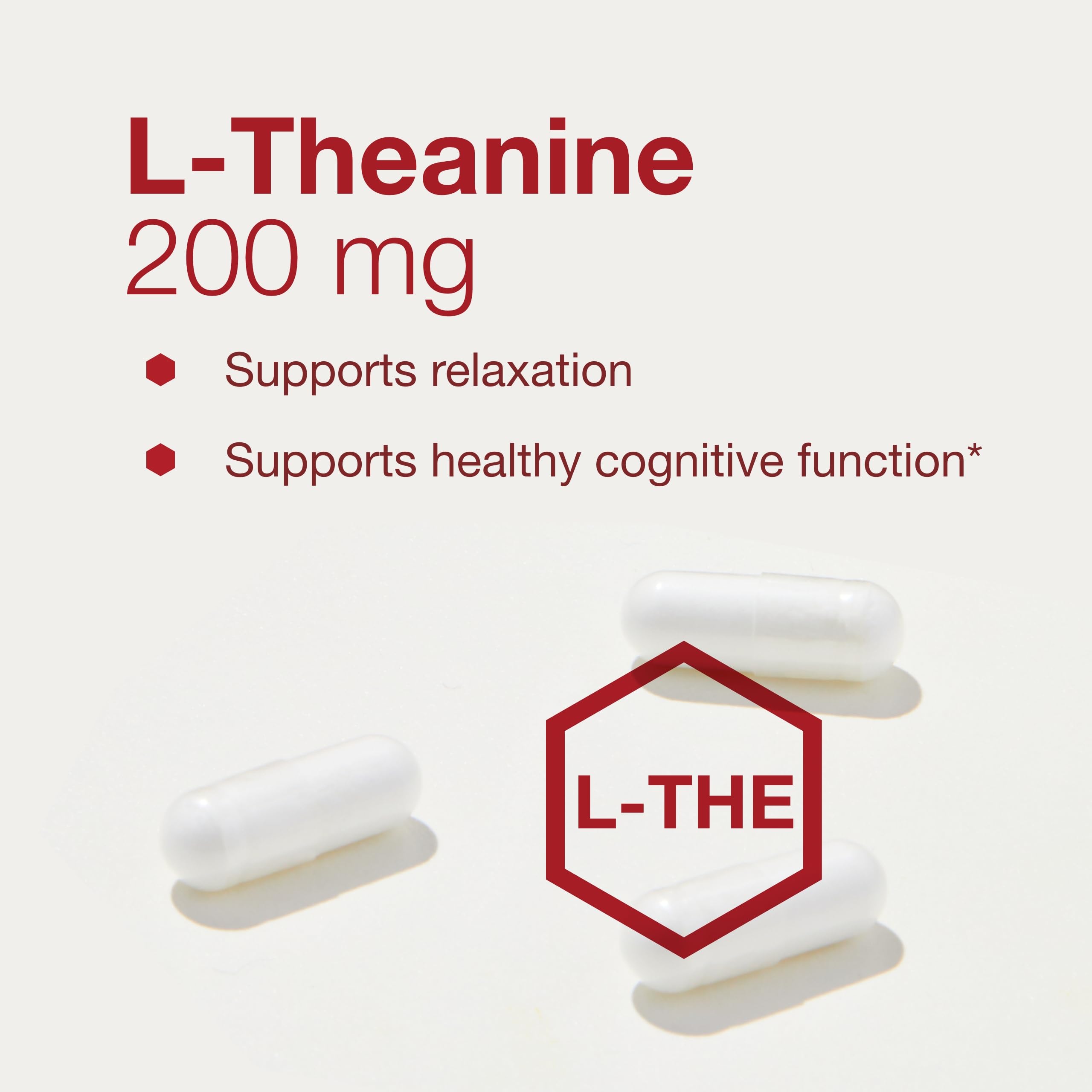 Brain-relaxation illustration highlighting dopamine and GABA support from L-Theanine.