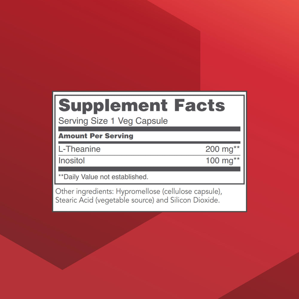 L-Theanine capsules from PROTOCOL FOR LIFE BALANCE for relaxed focus.