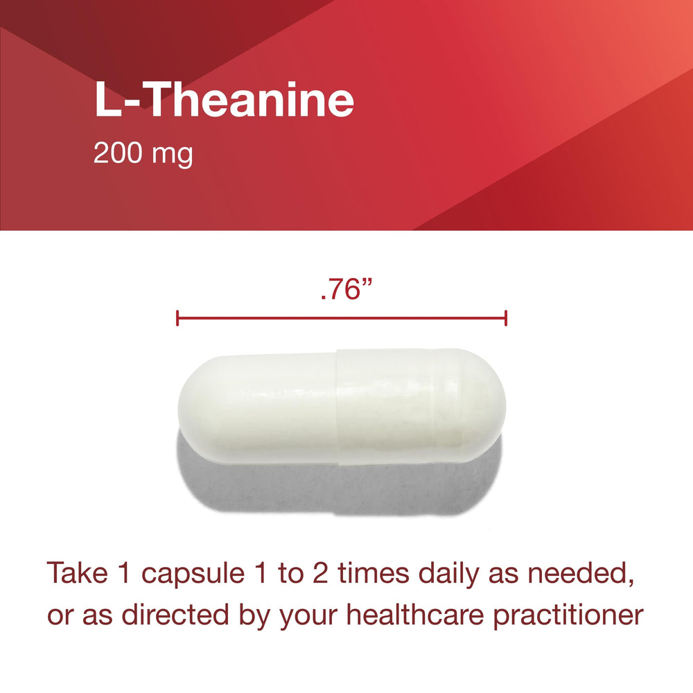 GMP facility seal beside PROTOCOL FOR LIFE BALANCE L-Theanine bottle.